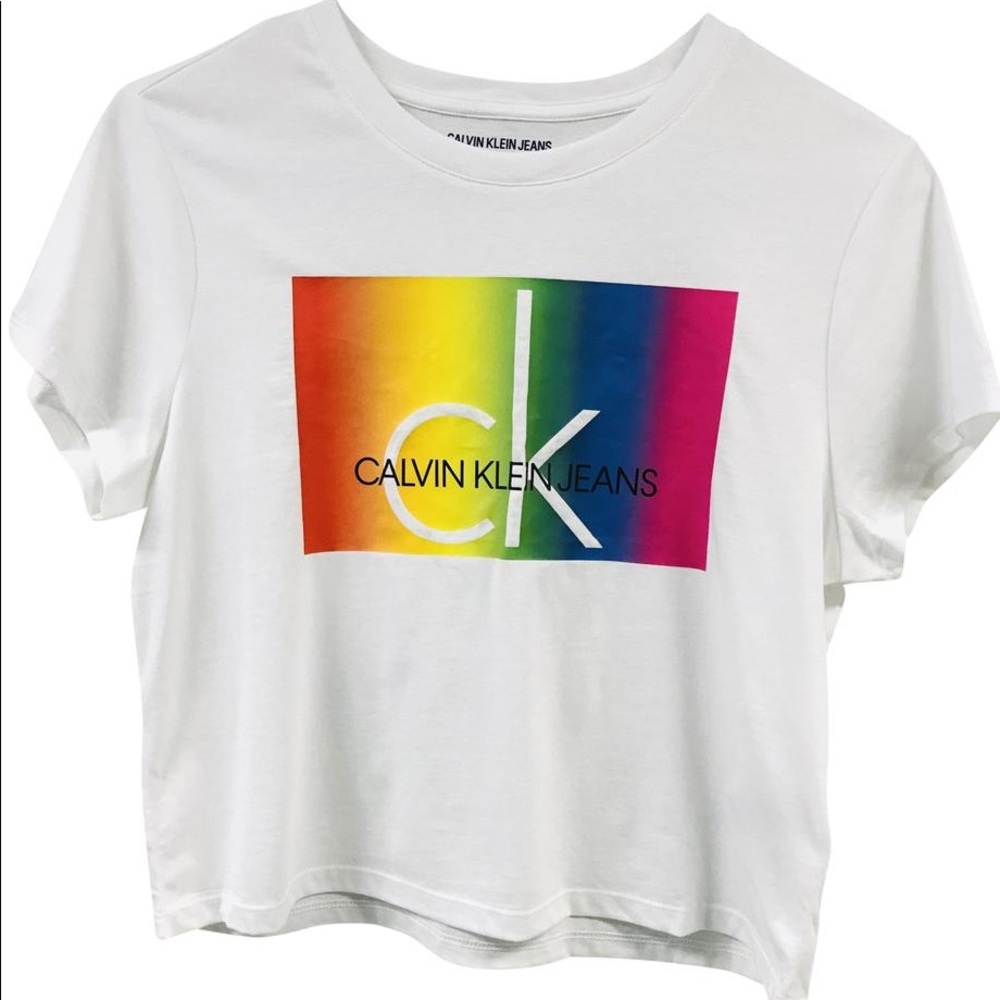 Calvin Klein Rainbow Logo Tee
